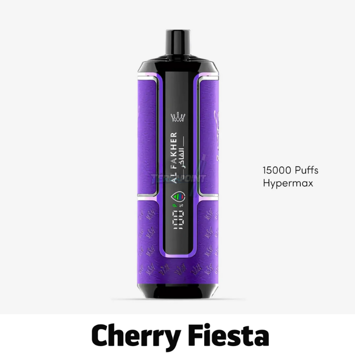 Al Fakher Hypermax 15,000 Cherry Fiesta – Rich Cherry Bliss Disposable Vape by Tereapoint