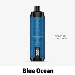 Al Fakher Crown Bar Blue Ocean Disposable Vape – 12,000 Puffs of Refreshing Ocean Breeze