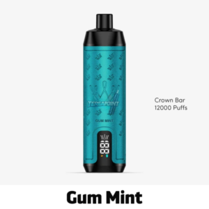 Al Fakher Crown Bar Gum Mint Disposable Vape – 12,000 Puffs of Cool Minty Freshness