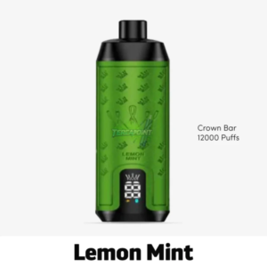 Al Fakher Crown Bar Lemon Mint Disposable Vape – 12,000 Puffs of Zesty Citrus & Cool Mint