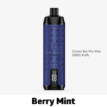 Al Fakher Crown Bar Pro Max Berry Mint Disposable Vape – 15,000 Puffs of Refreshing Berry & Mint Fusion