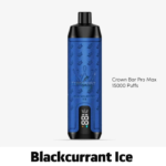 Al Fakher Crown Bar Pro Max Blackcurrant Ice Disposable Vape – 15,000 Puffs of Cool Berry Refreshment