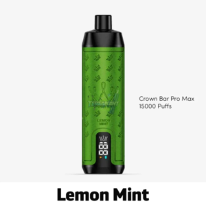 Al Fakher Crown Bar Pro Max Lemon Mint Disposable Vape – 15,000 Puffs of Zesty Citrus & Cool Mint
