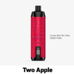 Al Fakher Crown Bar Pro Max Two Apple Disposable Vape – 15,000 Puffs of Crisp Double Apple Flavor