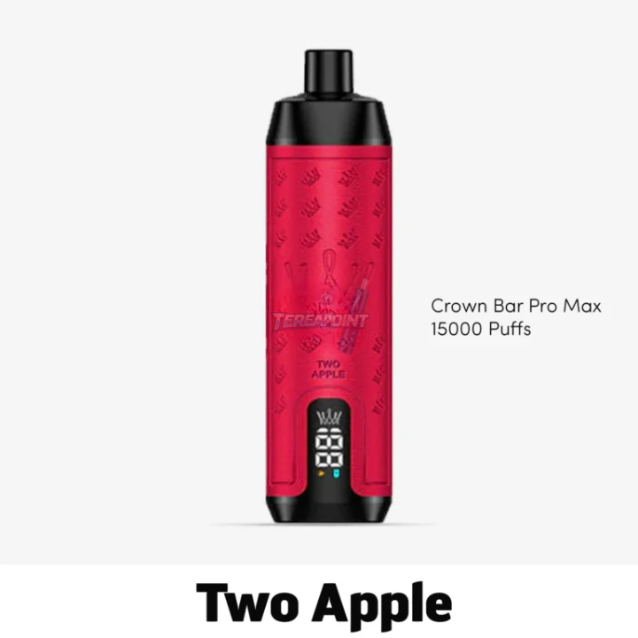 Al Fakher Crown Bar Pro Max Two Apple Disposable Vape – 15,000 Puffs of Crisp Double Apple Flavor