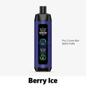 Al Fakher Pro Crown Bar Black Currant Ice Disposable Vape – 8,000 Puffs of Bold Black Currant & Cool Menthol