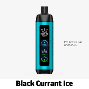 Al Fakher Pro Crown Bar Black Currant Ice Disposable Vape – 8,000 Puffs of Cool Blackcurrant & Menthol