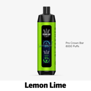 Al Fakher Pro Crown Bar Lemon Lime Disposable Vape – 8,000 Puffs of Crisp Citrus Refreshment