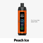 Al Fakher Pro Crown Bar Peach Ice 8000 Puffs – Juicy Peach & Cool Mint Vape by Tereapoint