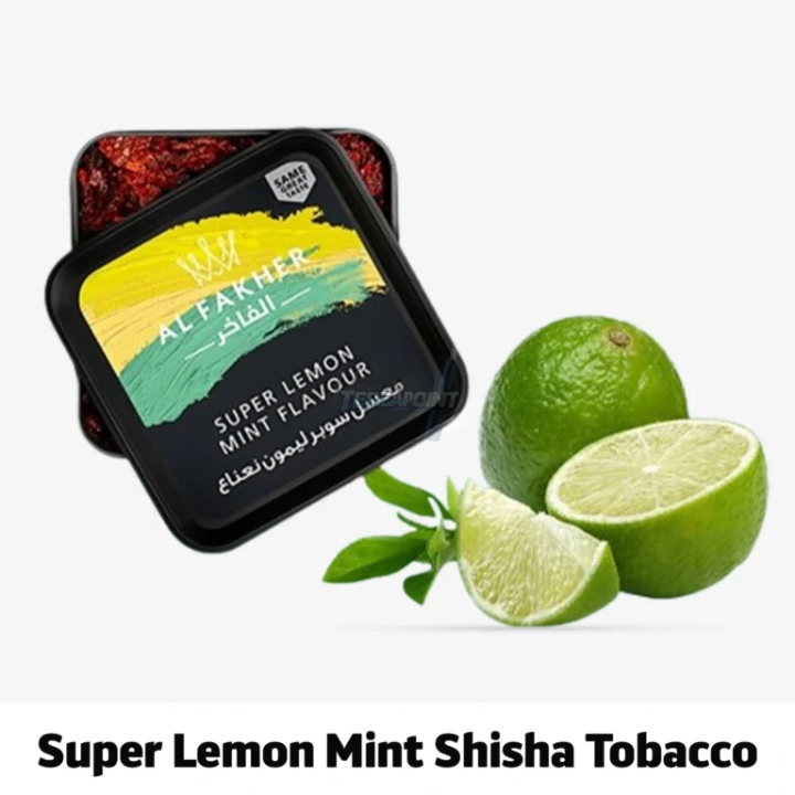 Al Fakher Super Lemon Mint Shisha Tobacco – Fresh Citrus & Cool Mint Blend by Tereapoint