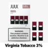 JUUL Virginia Tobacco Pods 3% – Classic & Smooth Nicotine Vape Pods