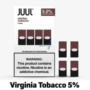 JUUL Virginia Tobacco Pods 5% – Bold & Smooth Nicotine Vape Pods