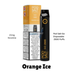 Pod Salt Go Disposable Orange Ice – 2500 Puffs, Refreshing Citrus Vape