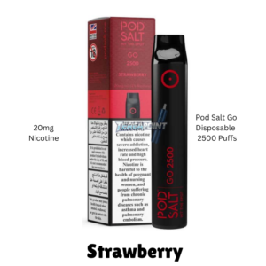Pod Salt Go Disposable Strawberry Vape – 2500 Puffs | Tereapoint