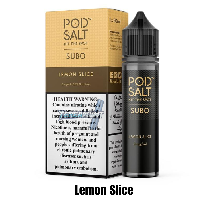 Pod Salt Lemon Slice E-Liquid – Zesty & Refreshing Nicotine Vape Juice