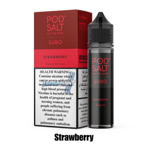 Pod Salt Strawberry E-Liquid – Sweet & Juicy Nicotine Vape Juice