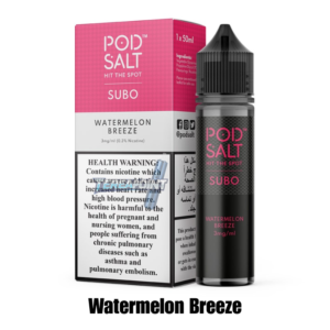 Pod Salt Watermelon Breeze E-Liquid – Juicy & Refreshing Nicotine Vape Juice