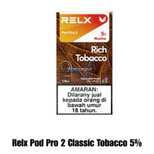 RELX Pod Pro 2 Classic Tobacco 5% – Rich & Authentic Vape