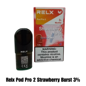 RELX Pod Pro 2 Strawberry Burst 3% – Sweet & Juicy Vape