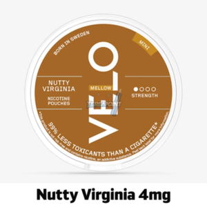 Velo Nutty Virginia 4mg – Smooth & Mild Nicotine Pouches