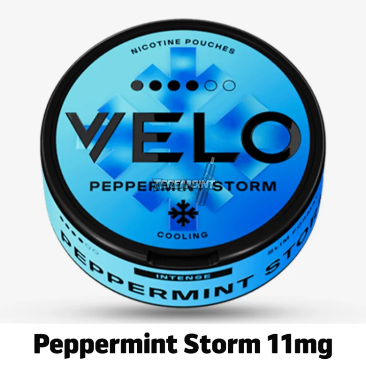 Velo Peppermint Storm 11mg – Intense & Cooling Nicotine Pouches