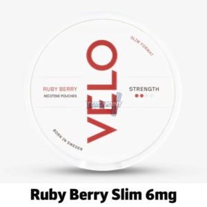 Velo Ruby Berry Slim 6mg – Smooth Berry Nicotine Pouches