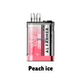 Al Fakher Crown Bar Crystal 9000 Peach Ice – Juicy Peach & Cool Menthol Disposable Vape by Tereapoint