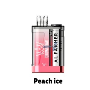 Al Fakher Crown Bar Crystal 9000 Peach Ice – Juicy Peach & Cool Menthol Disposable Vape by Tereapoint