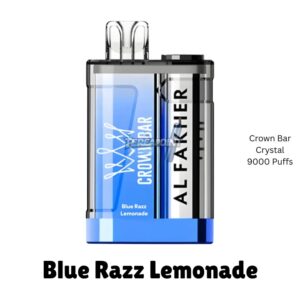 Al Fakher Crown Bar Crystal 9000 Blue Razz Lemonade – Premium Disposable Vape by Tereapoint