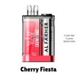 Al Fakher Crown Bar Crystal 9000 Cherry Fiesta – Juicy Cherry & Berry Disposable Vape by Tereapoint