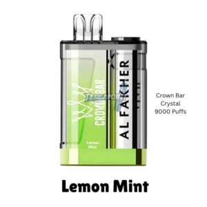 Al Fakher Crown Bar Crystal 9000 Lemon Mint – Zesty Citrus & Cool Mint Disposable Vape by Tereapoint