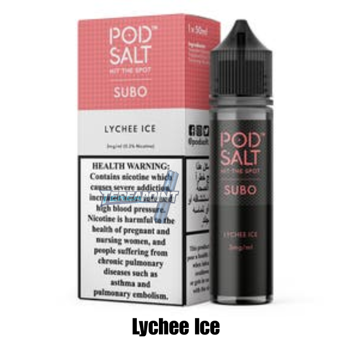 Pod Salt Lychee Ice E-Liquid – Sweet & Cooling Nicotine Vape Juice