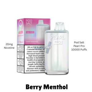 Pod Salt Pearl Pro Berry Menthol – 10,000 Puffs, Bold & Refreshing Vape