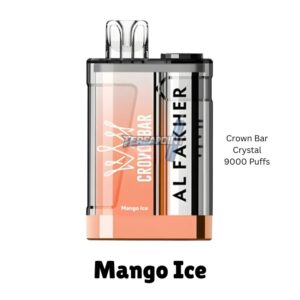 Al Fakher Crown Bar Crystal 9000 Mango Ice – Tropical Sweetness & Cool Menthol Disposable Vape by Tereapoint