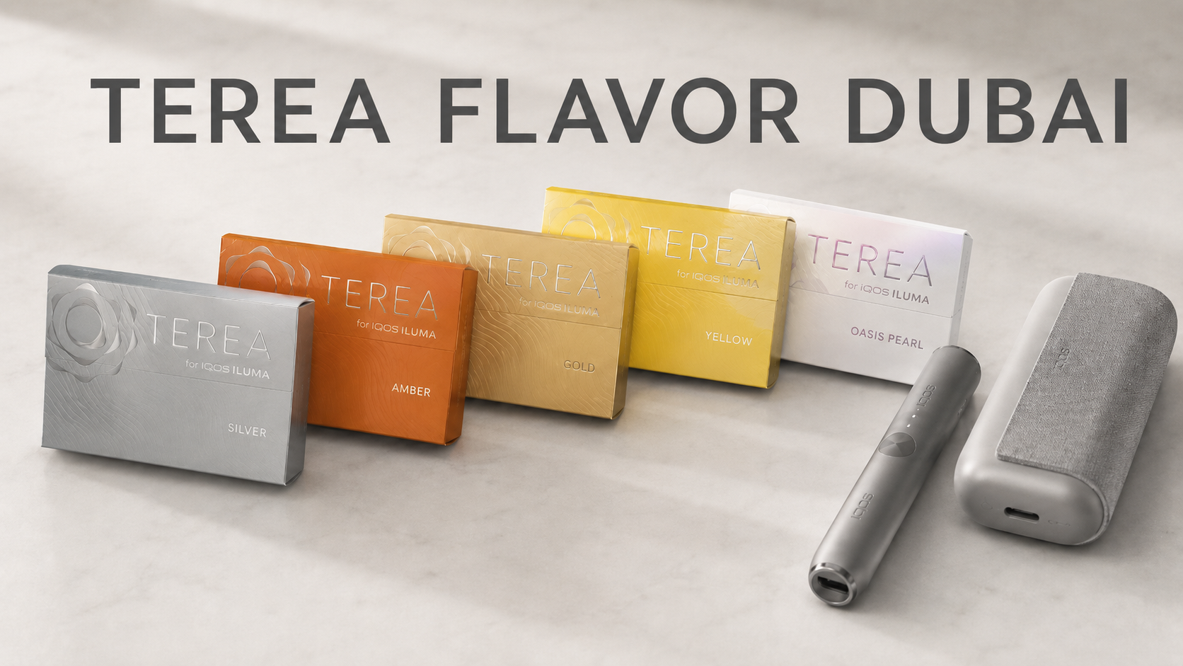 Terea flavors Dubai Silver Amber Gold and Yellow