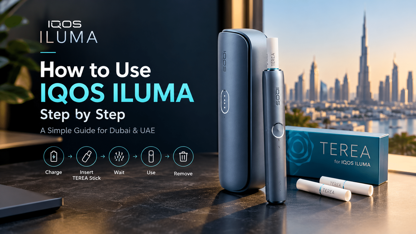 how to use iqos iluma wirh terea flavors in dubai
